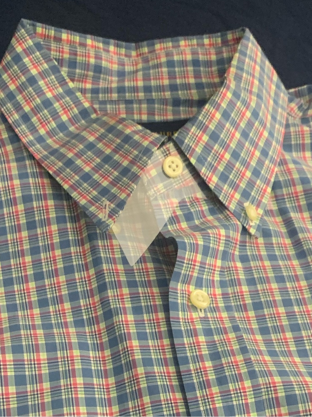 RALPH LAUREN LS Pink White & Blue Plaid Shirt - Picture 7 of 7
